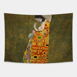 Hope II by Gustav Klimt Tapestry