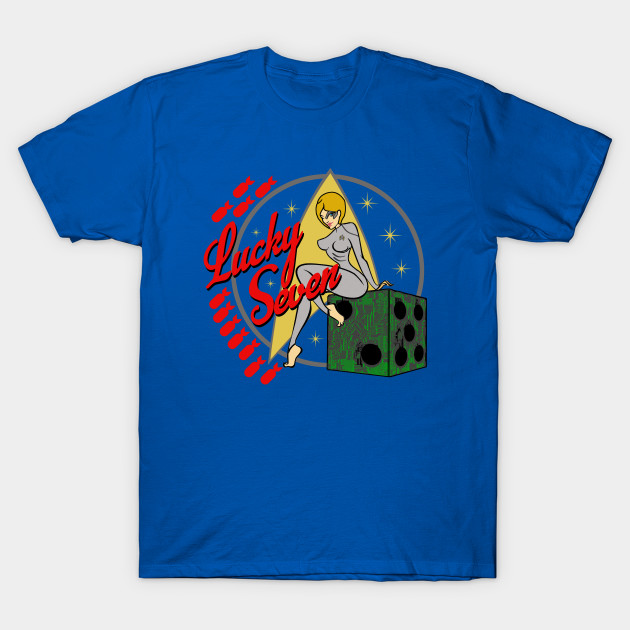 Lucky Seven Of Nine Pinup Star Trek T Shirt Teepublic