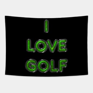 I Love Golf - Green Tapestry