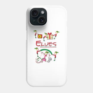 Elves - Burning the midnight oil at the Ol' North Pole Phone Case