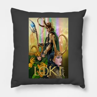 Loki Variants Illustration Pillow