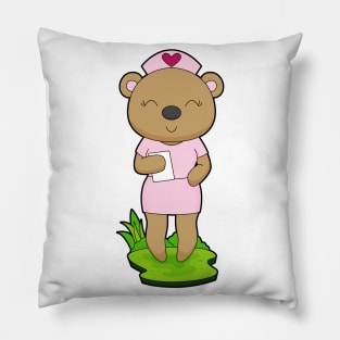 Bear Nurse Note Pillow