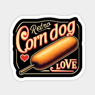 Retro corndog Magnet