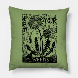 Eat Your Weeds! Pillow