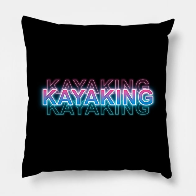 Kayaking Pillow by Sanzida Design