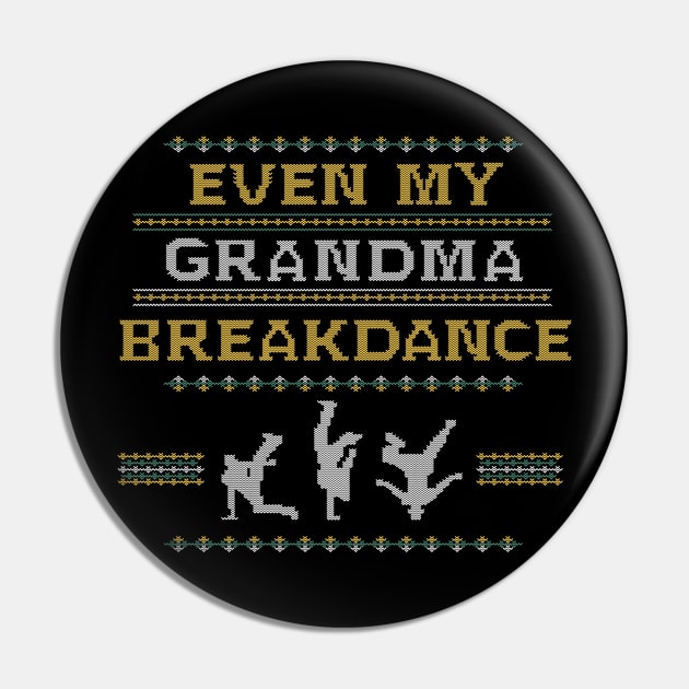 Breakdance Grandma Pin by manospd