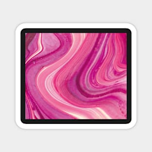 Texture pink paint pattern Magnet