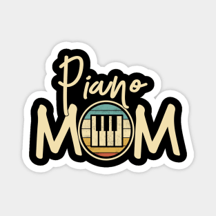 Marching Band - Funny Retro Piano Mom Gift Magnet
