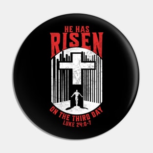 He Has Risen Matthew 28:6 Bible Verse for Easter V1 Pin