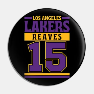 Los Angeles Lakers Reaves 15 Limited Edition Pin