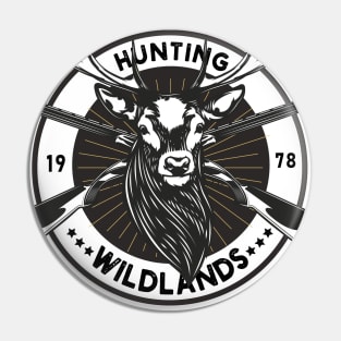 Wildlands hunting design with deer and shotguns since 1978 Pin