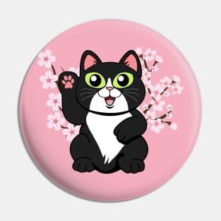 Hi There Tuxedo Cat Pin