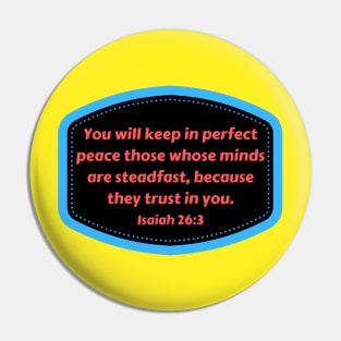 Bible Verse Isaiah 26:3 Pin