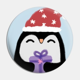 Christmas penguin Pin