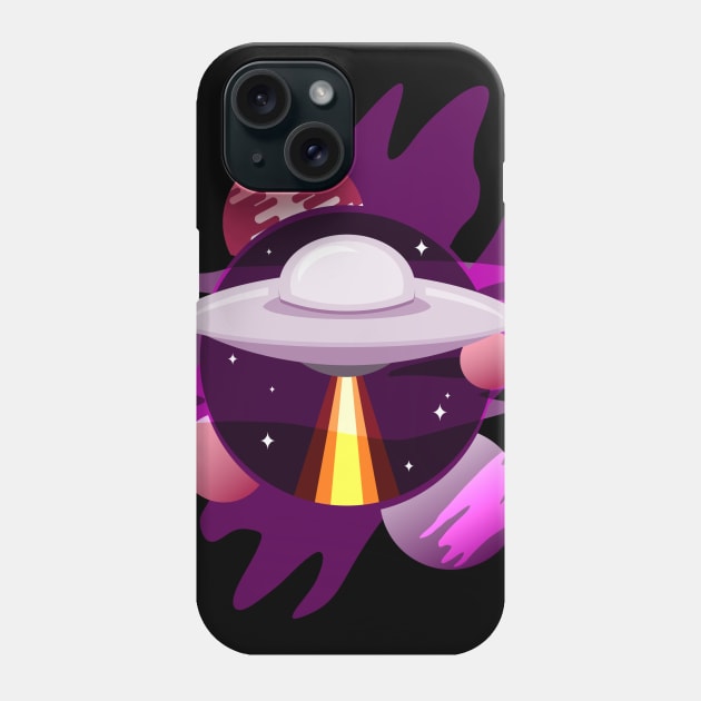 Space Craft Phone Case by Red Rov