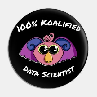 100% Koalified Data Scientist | Koala Dawn Black Pin