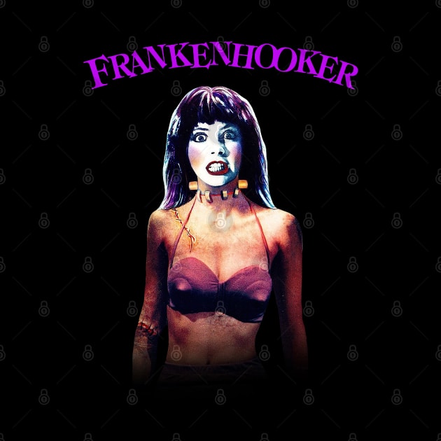 Frankenhooker Retro Cult Classic Horror Comedy Fan Art by darklordpug