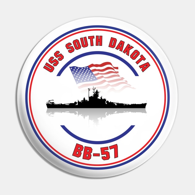 USS South Dakota BB-57 Pin by darkside1 designs