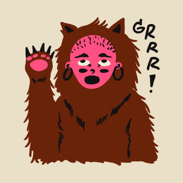 Scary Bear Grrr by MissRoutine