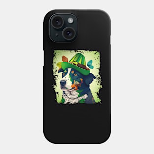 Colorful Lady Dog Ready For St. Patrick's Day Dog Lover Phone Case