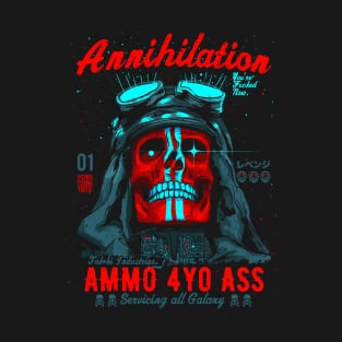 Tokebi Red Annihilation Skull T-Shirt