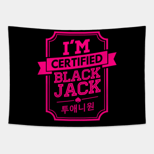 I'M CERTIFIED 2NE1 BLACKJACK Tapestry