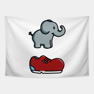 Elephant Shoe Tapestry