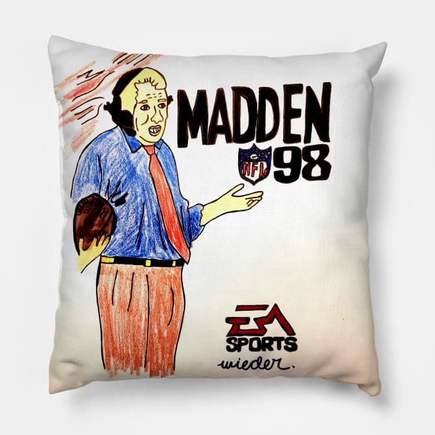 Madden 98 Pillow by AlanWieder