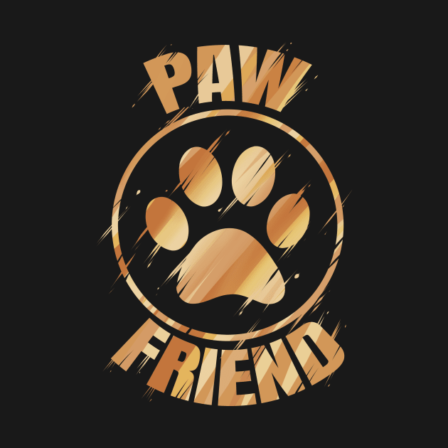 Paw friend logo - the cats and dog lovers by SinBle