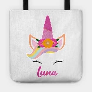 Name luna unicorn Tote