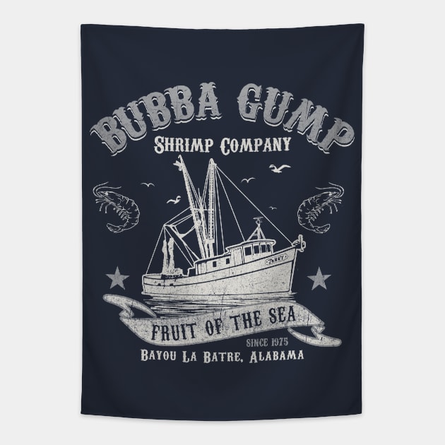 Alabama Shrimping Company Tapestry by Alema Art