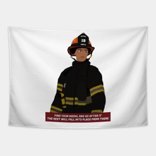 Maya Bishop Station 19 firefighter Tapestry