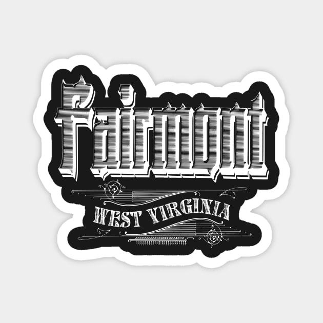 Vintage Fairmont, WV Magnet by DonDota