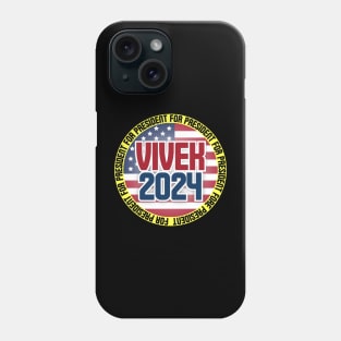 Vivek for President 2024 Ramaswamy Republican Candidate Yellow Border Super Cool Phone Case