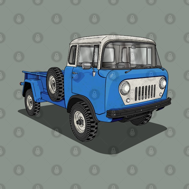 Jeep Forward Control FC-170 Blue by Guyvit