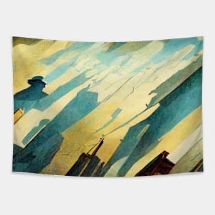 Oil Paint Surrealist Tapestry