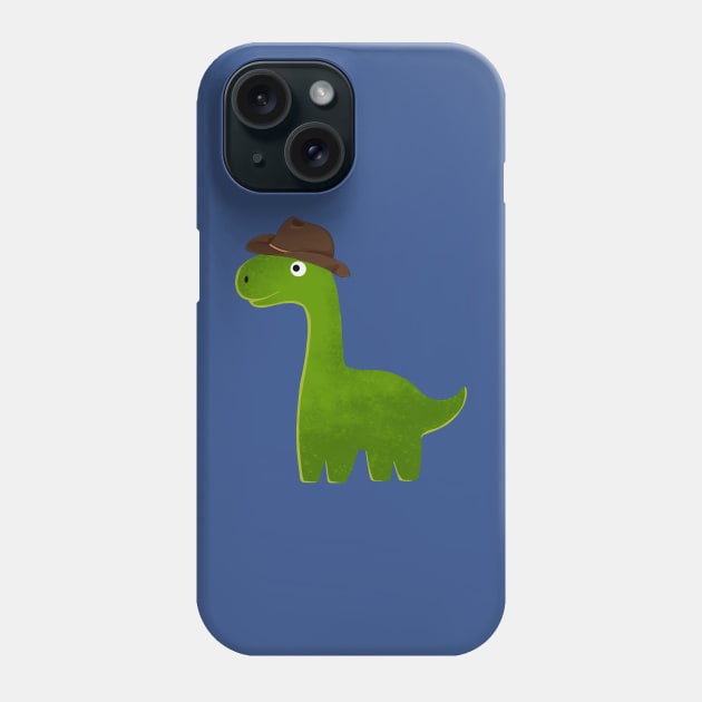 Adventure Dino Cowboy Phone Case by PicklePrintables