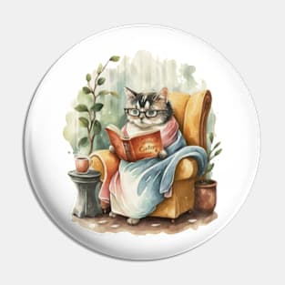 Grandma Cat Pin