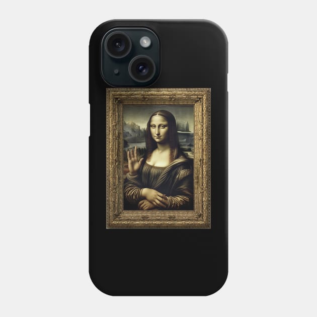 Impeccable Likeness AI Generated Mona Lisa Phone Case by MustardSoda