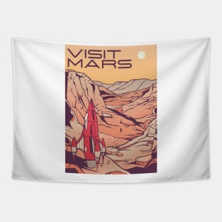 VISIT MARS Tapestry