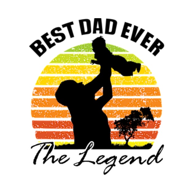 Best Dad Ever Retro by Polahcrea