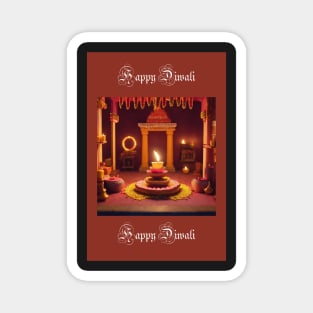 Happy Diwali Card Magnet