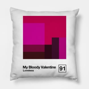 Loveless / Minimalist Style Graphic Artwork Design Pillow
