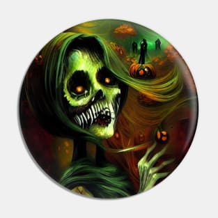 Halloween digital painting Pin