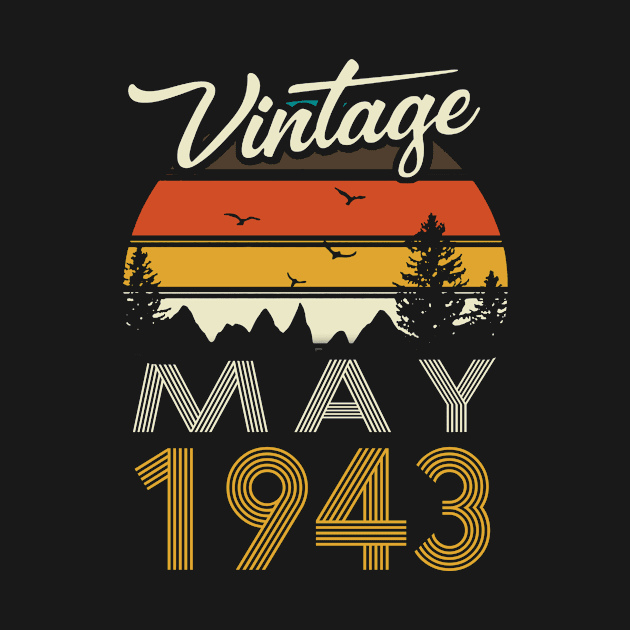 1943 - Vintage May Birthday Gift Shirt by ReneeCummings