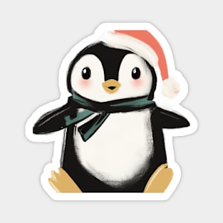 Cute Penguin Drawing Magnet