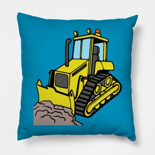 Bulldozer Pillow