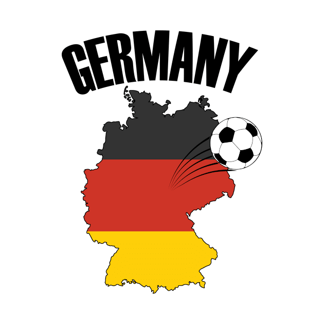 Germany Football - Soccer Ball by TheInkElephant