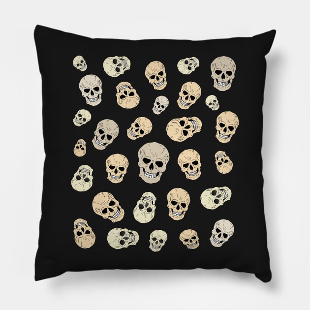 Skulls #1 Pillow by headrubble