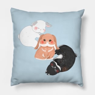 Yin yang Sean Bailey Claude Sleeping | Bunniesmee Pillow